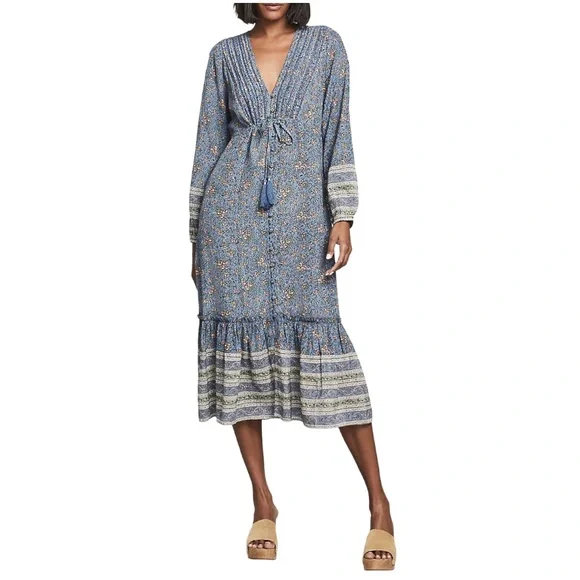 Veronica Beard Kameya Floral Midi Dress - Picture 2 of 12